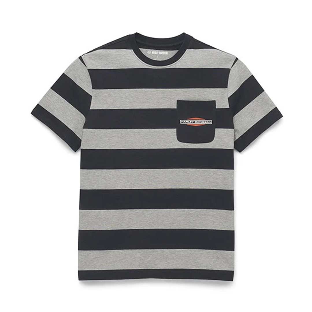 Harley-Davidson® Striped Track Pocket Tee