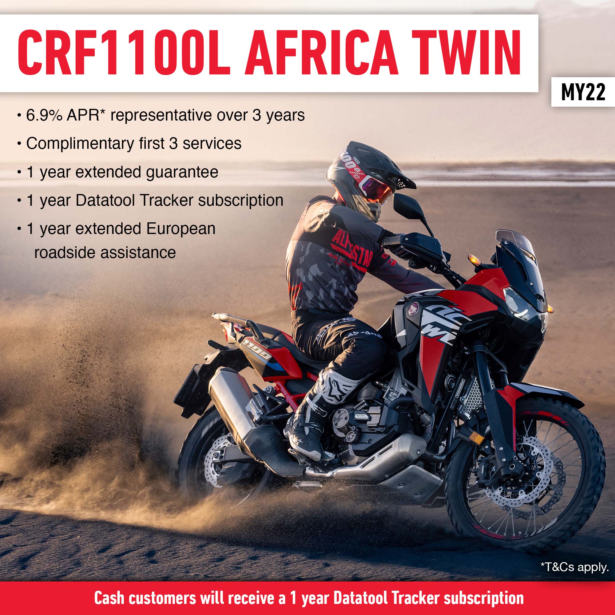 Brand new Honda finance offers on the MY22 Africa Twin