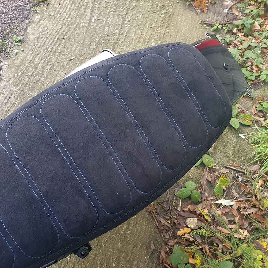The Camel's quilted saddle