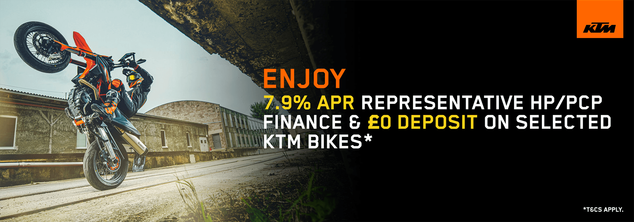 New KTM finance offer on selected bikes