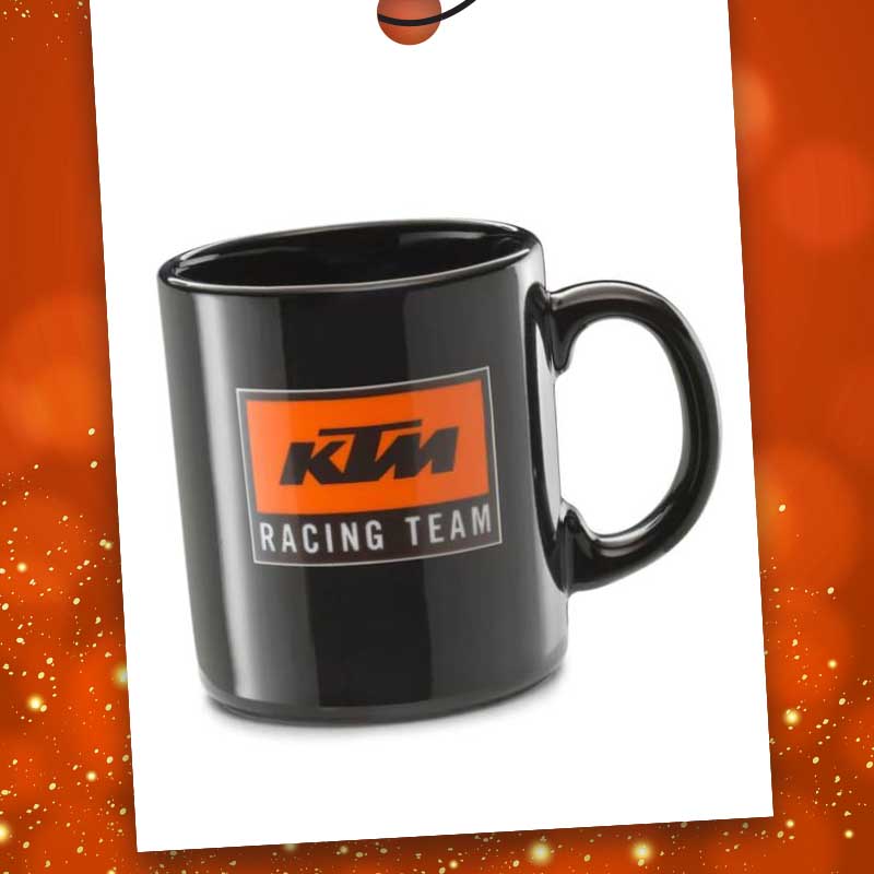 KTM Team Mug available at Laguna Motorcycles in Maidstone