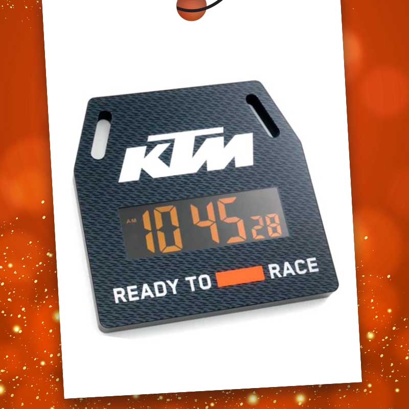 KTM Digital Wall Clock available at Laguna Motorcycles