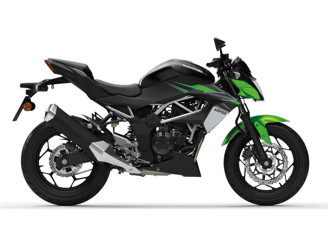 Z125 in Candy Lime Green and Metallic Spark Black