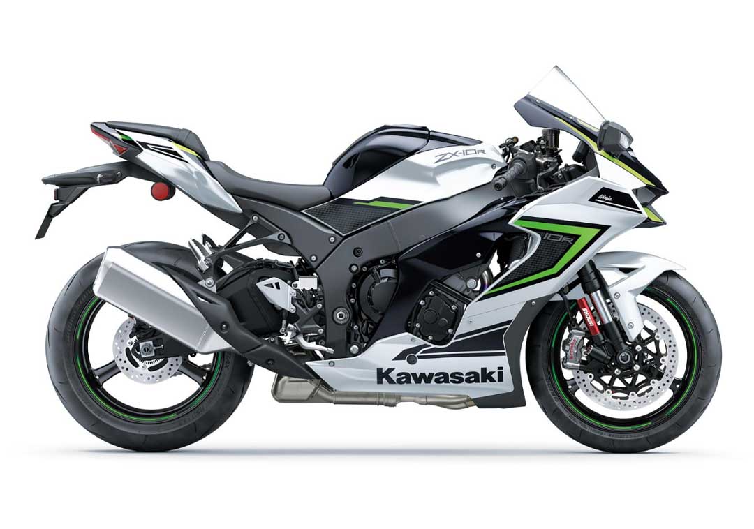 Ninja ZX-10R in Pearl Robotic White