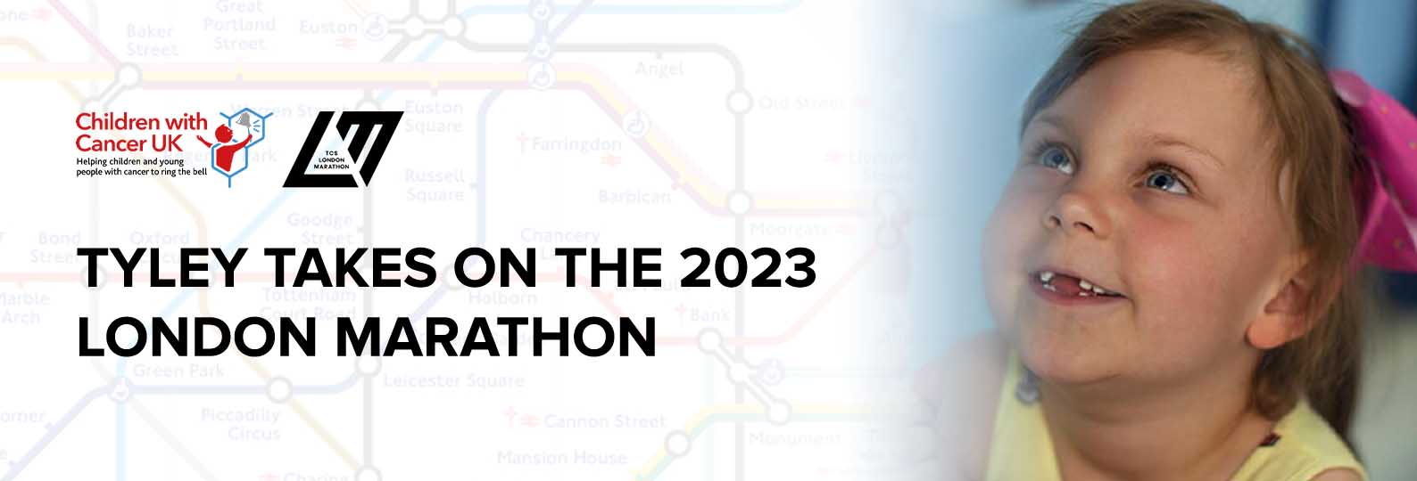 Tyley takes on the London Marathon Banner