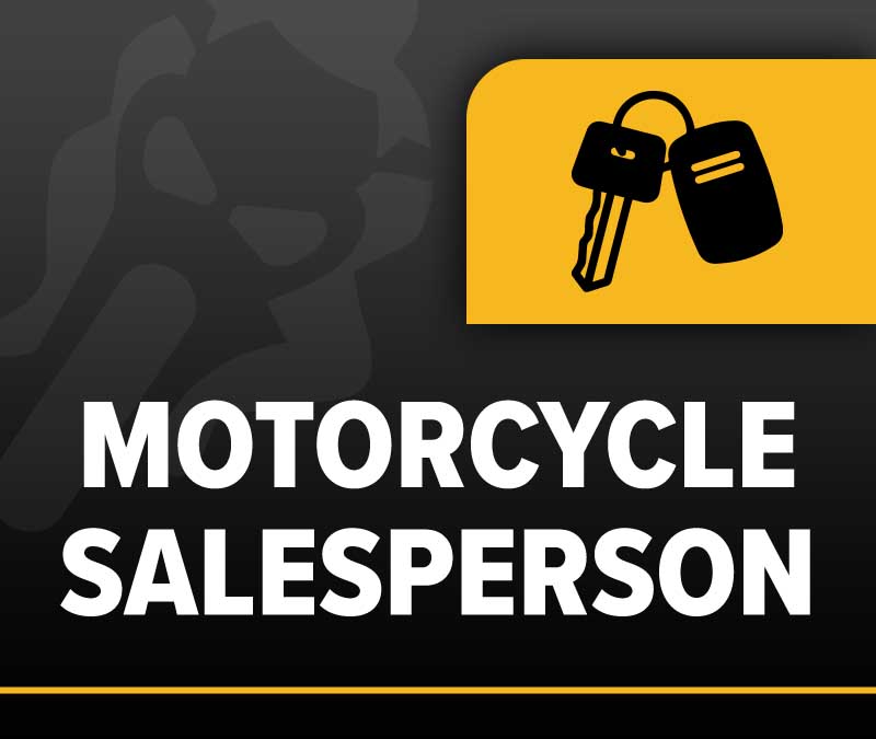 Motorcycle Salesperson vacancy at Laguna Motorcycles