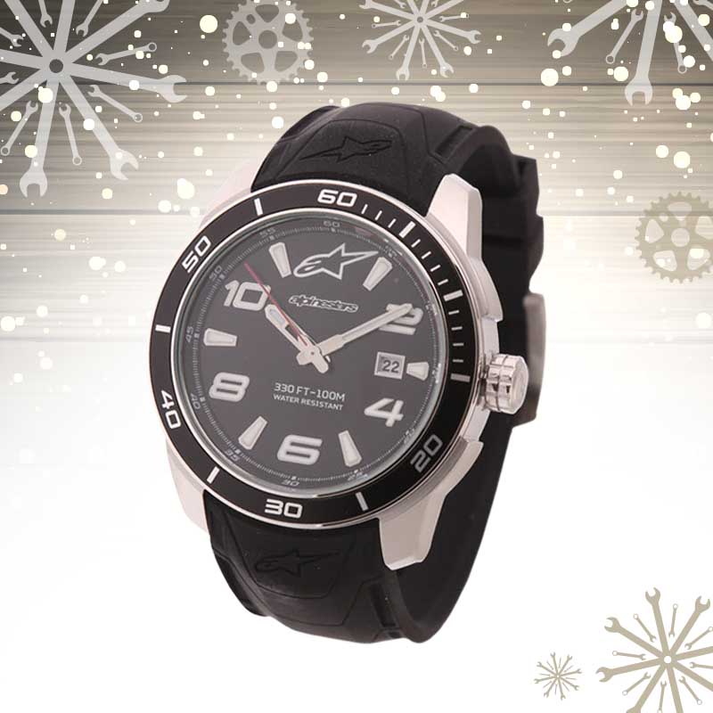 Alpinestars Tech Watch Black Steel available at Laguna Motorcycles in Maidstone
