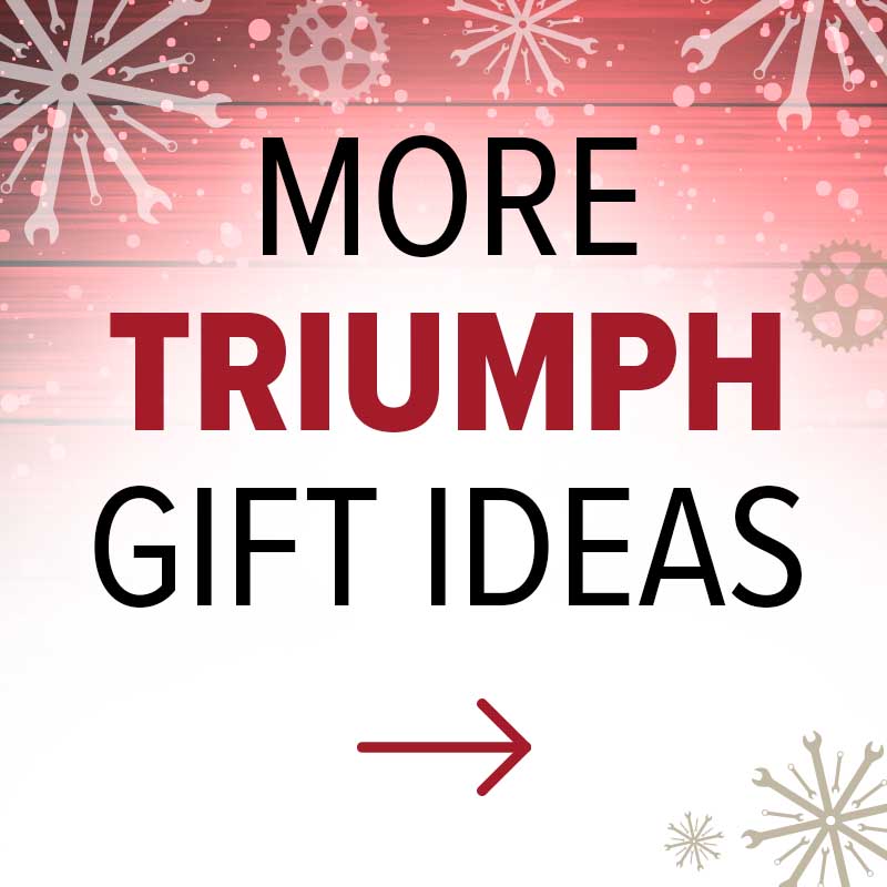 Shop Triumph merchandise and Christmas gifts at Laguna Motorcycles and Laguna Direct
