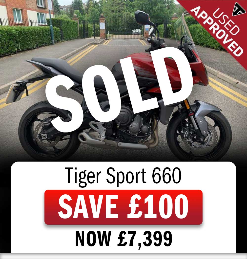 Triumph Tiger Sport 660 available in the Laguna Triumph Used Bike Specials