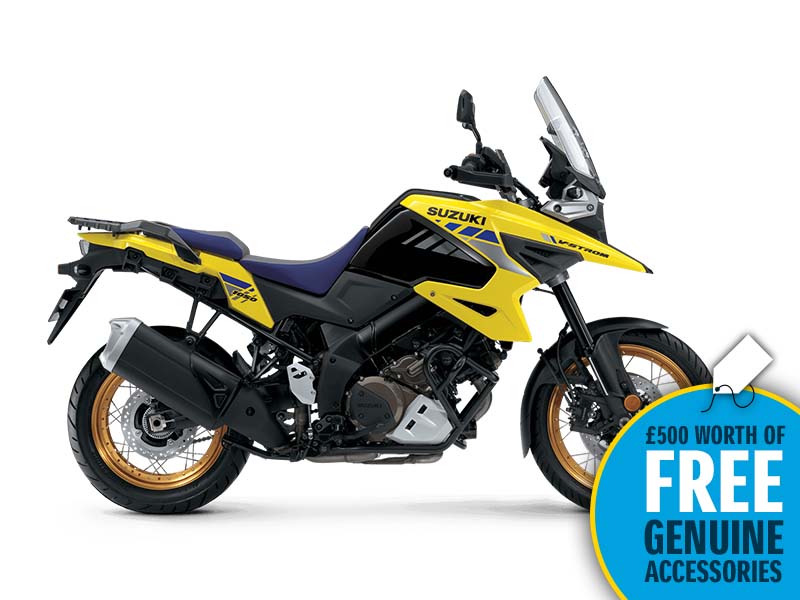 Suzuki V-Strom 1050 XT available at Laguna Motorcycles with £500 worth of free genuine accessories