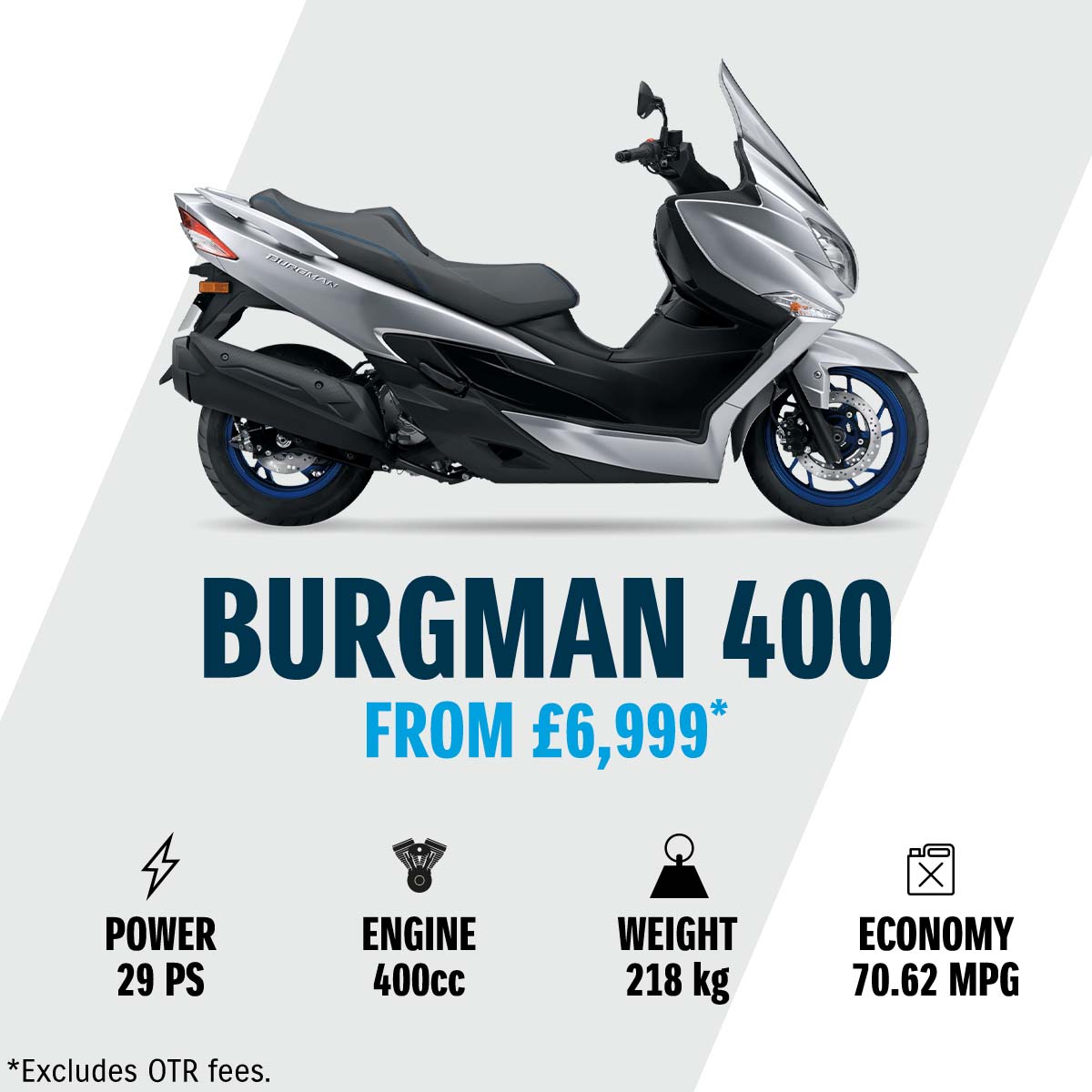 Suzuki Burgman 400 in stock at Laguna Motorcycles