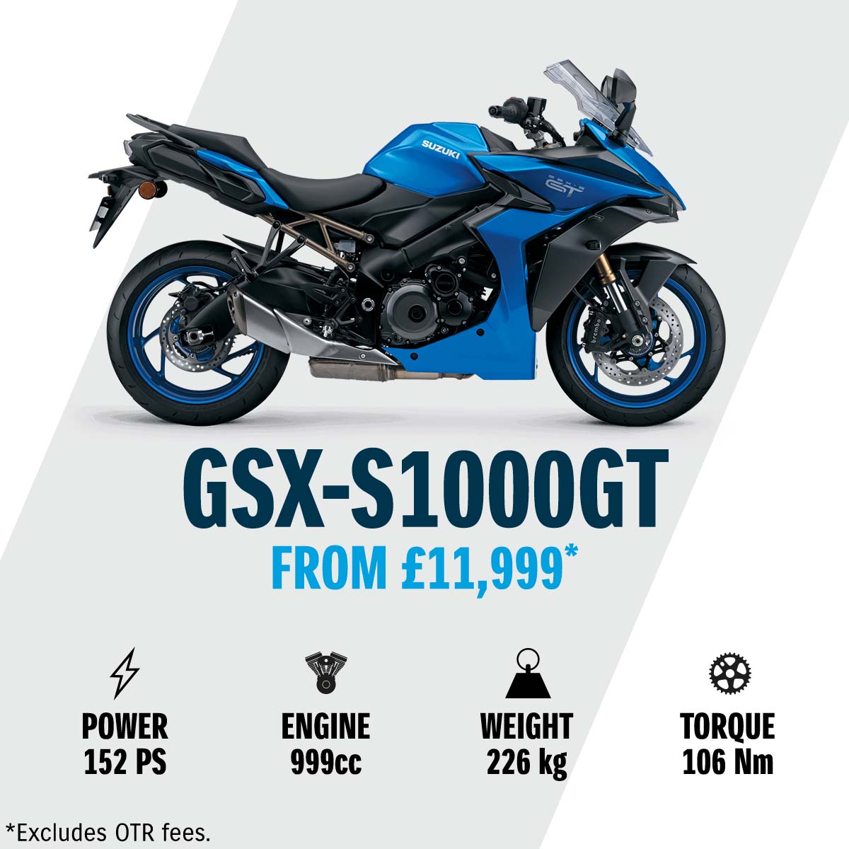 Suzuki GSX-S1000GT in stock at Laguna Motorcycles