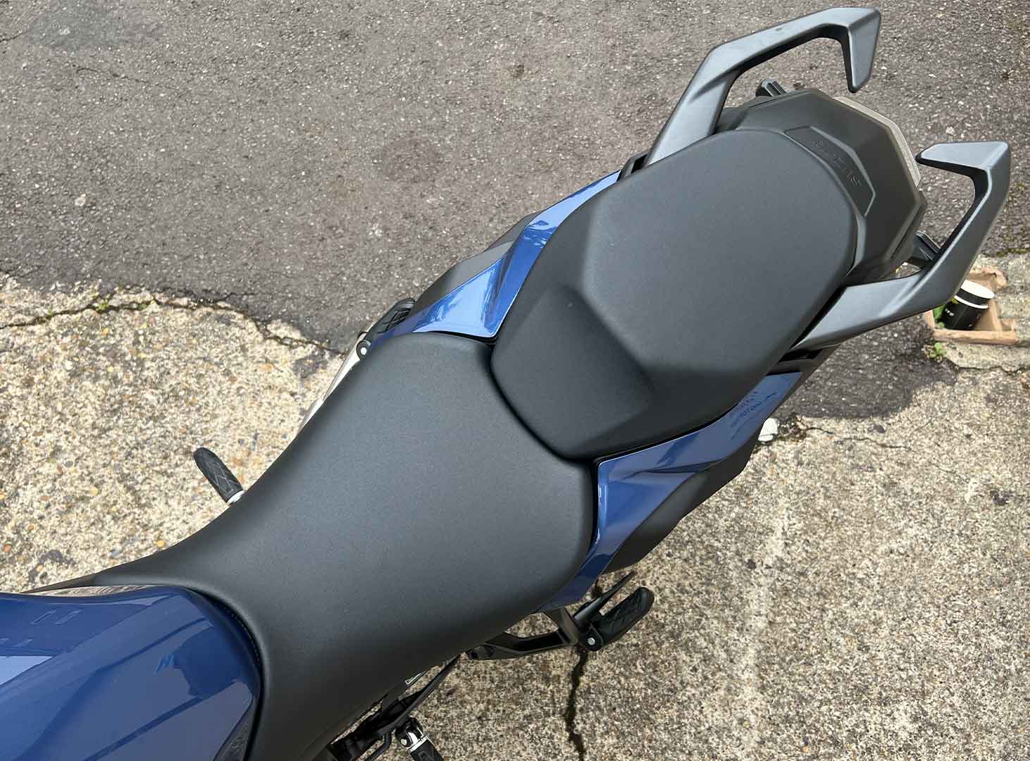 The Suzuki GSX-S1000GT Back seat and grab rail