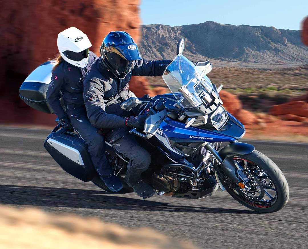 The all-new Suzuki V-Strom 1050 Riding view