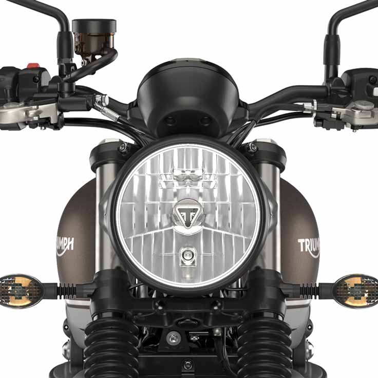 Headlight of Speed Twin 900