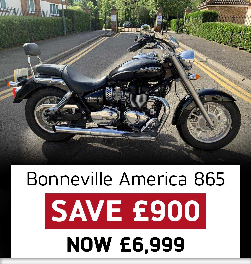 Triumph Bonneville America 865 available in our Laguna Triumph Used Bike Specials