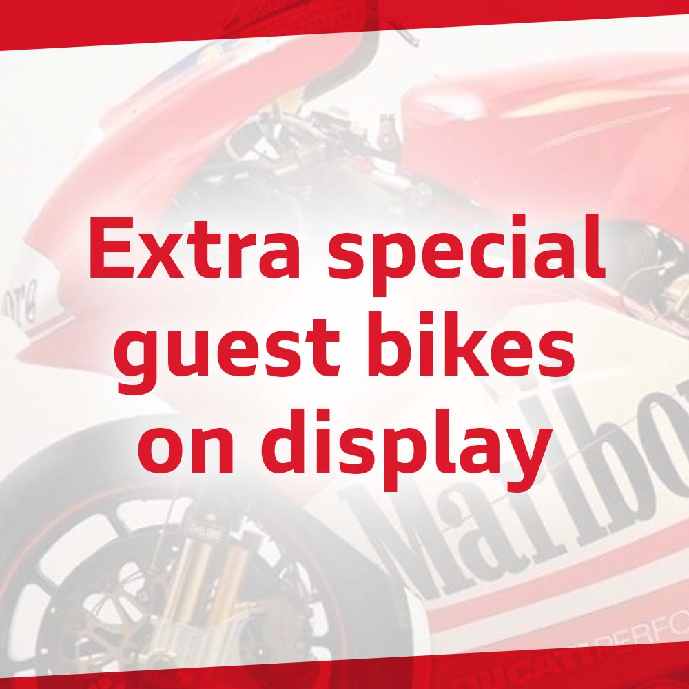 We'll have some extra special guest bikes on display at our Ducati Season Opener Event on Saturday the 29th of April at Laguna Motorcycles in Maidstone
