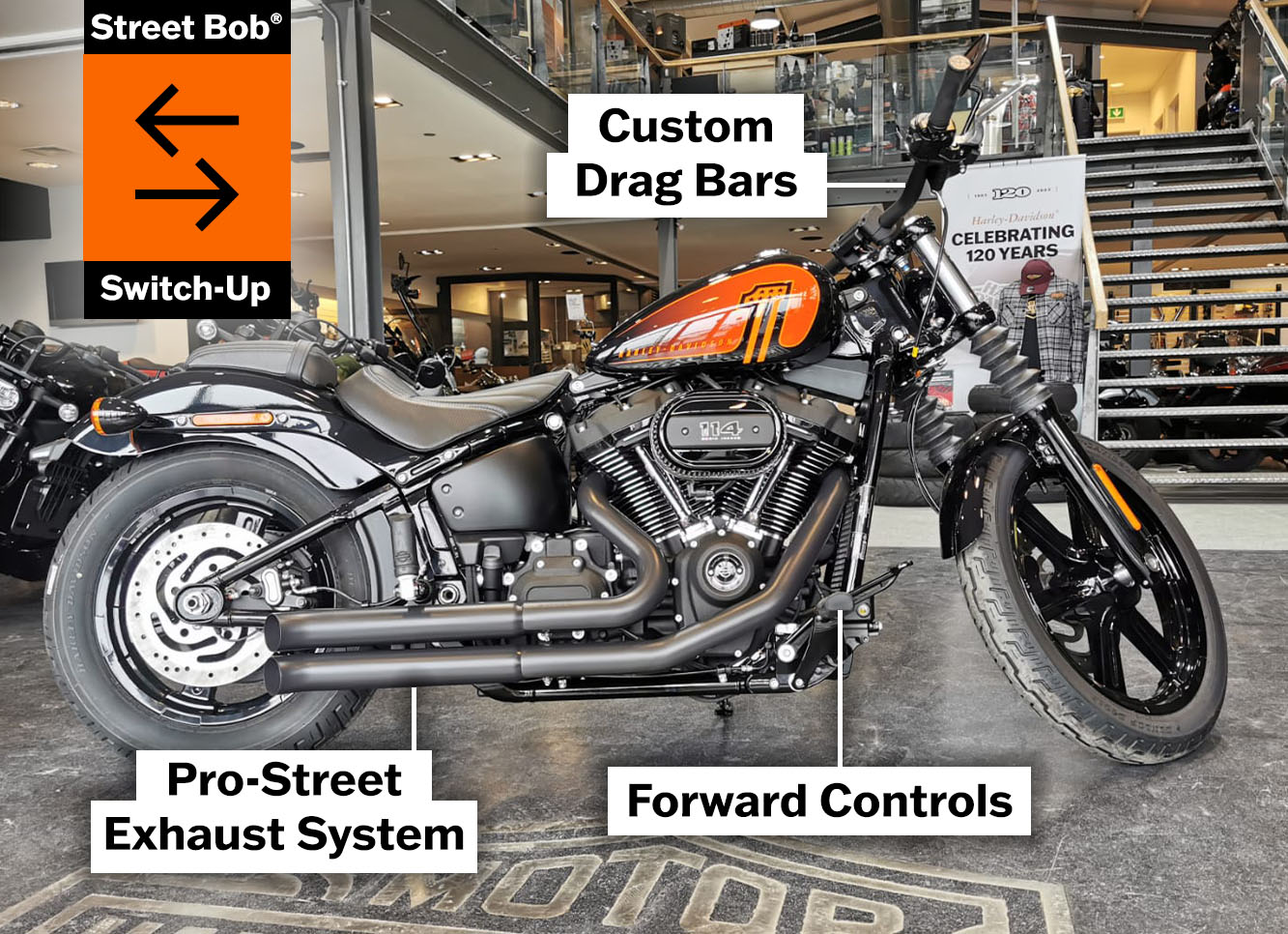 Switch-up the Street Bob with the best parts and accessories at Maidstone Harley-Davidson 