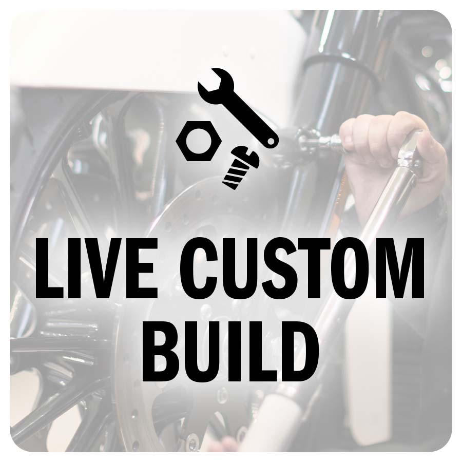 Live custom build at Maidstone Harley-Davidson Season Opener on Saturday the 25th of March