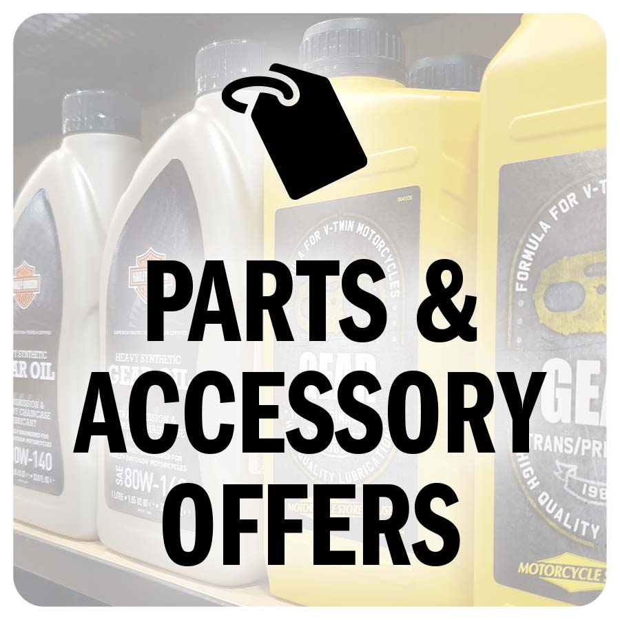 Exclusive parts and accessories offers at Maidstone Harley-Davidson Season Opener on Saturday the 25th of March