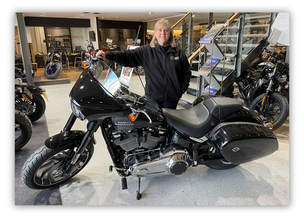 Switch up the Sport Glide with our Sales Advisor, Mel, at Maidstone Harley-Davidson