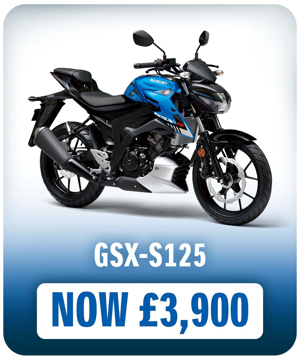 Suzuki GSX-S125 in the Suzuki Pre-Reg Sale at Laguna Motorcycles Maidstone