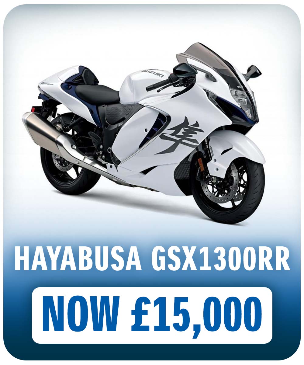 Suzuki Hayabusa in the Suzuki Pre-Reg Sale at Laguna Motorcycles Maidstone