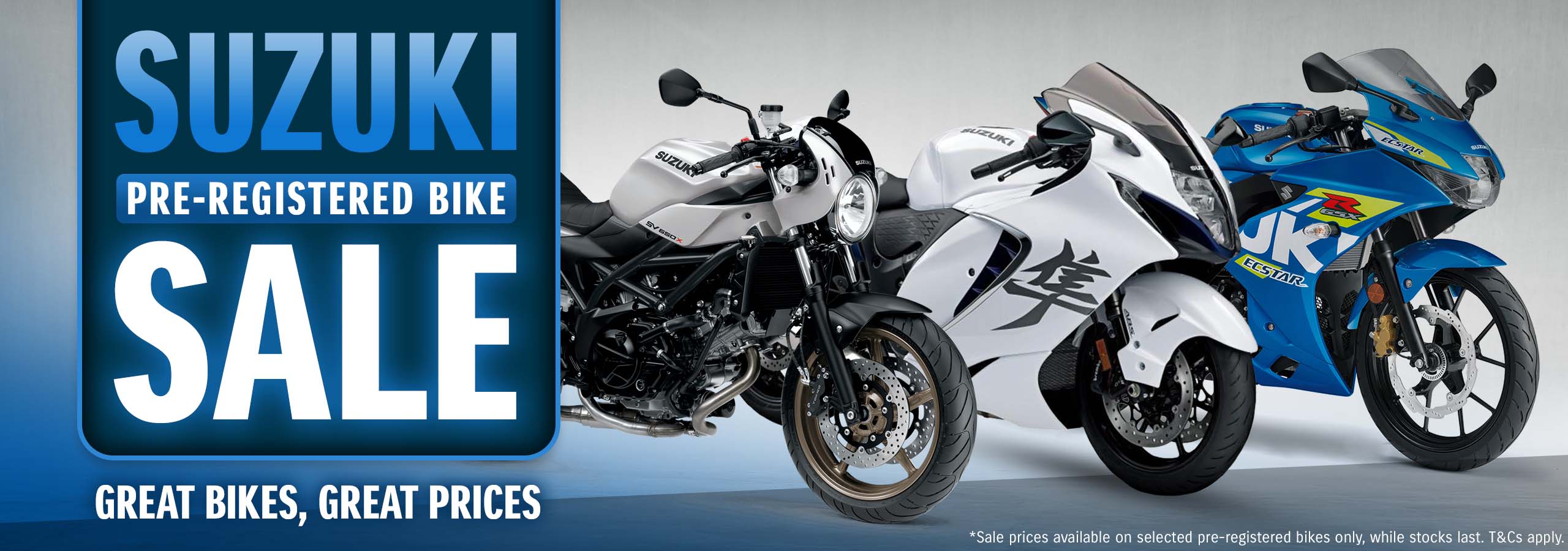 Suzuki Pre-Reg Bike Sale at Laguna Motorcycles in Maidstone