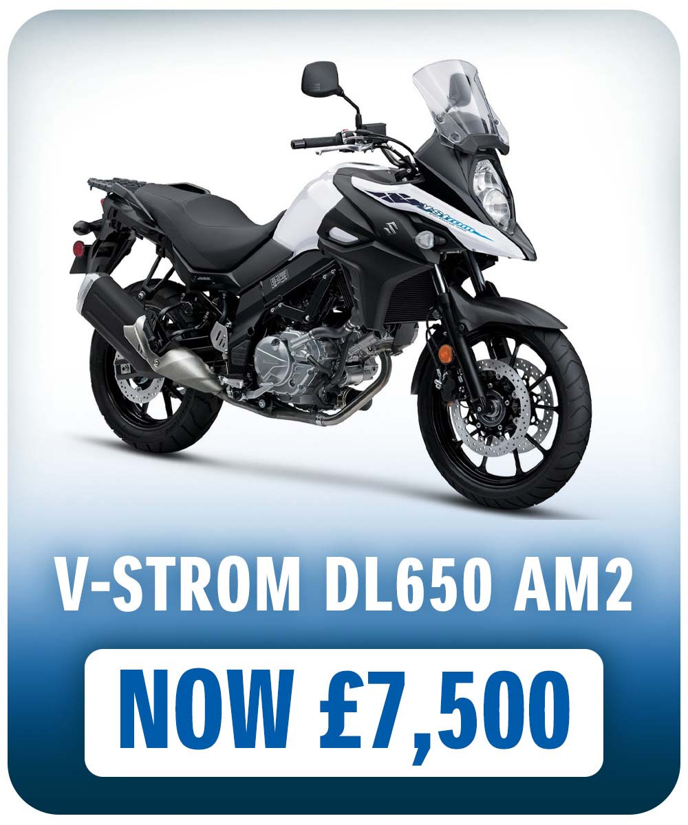 Suzuki V-Strom 650 in the Suzuki Pre-Reg Sale at Laguna Motorcycles Maidstone